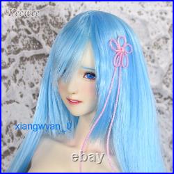 Obitsu 16 Anime Girl Blue Hair Head Sculpt Fit 12'' PH UD LD Female Action Toy