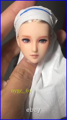 Obitsu 16 Big-eyed beauty with scarf Head Sculpt Fit 12'' Female PH UD Figure T