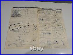 Original Blueprints Instructions For 1985 GI JOE USS FLAGG Aircraft Carrier