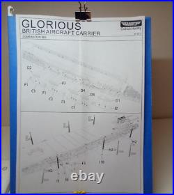 Ostrich Hobby 1/700 WWII HMS Glorious Aircraft carrier. Resin withphoto-etched Ostrich Hobby 1/700 WWII HMS Glorious Aircraft carrier. Resin withphoto-etched