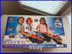 PAW Patrol Mighty Movie Aircraft Carrier HQ Toy Gift with Chase & Cruiser, Lights