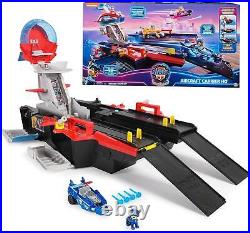 PAW Patrol The Mighty Movie, Aircraft Carrier HQ, with Chase Action Figure and