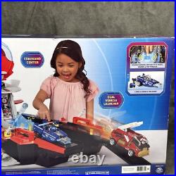 Paw Patrol Aircraft Carrier HQ with Chase Action Figure and Mighty Pups Cruiser