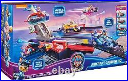 Paw Patrol the Mighty Movie, Aircraft Carrier HQ, with Chase Action Figure and