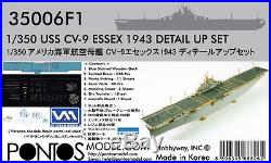 Pontos Models 35006F1 1/350 CV-9 USS Essex Aircraft Carrier 1943 Detail Up Set