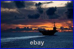 Poster, Many Sizes Aircraft Carrier Uss George Washington (Cvn 73) Guam At Suns