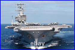Poster, Many Sizes Aircraft Carrier Uss Ronald Reagan (Cvn 76) With Gold Anchor