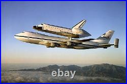 Poster, Many Sizes Shuttle Carrier Aircraft Carrying Space Shuttle Atlantis