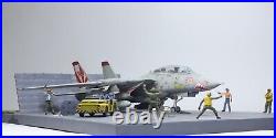 (Pre-Order) Aircraft Carrier Deck diorama /w F-14A & Crews 172 Pro Built Model