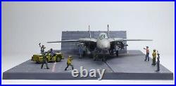 (Pre-Order) Aircraft Carrier Deck diorama /w F-14A & Crews 172 Pro Built Model