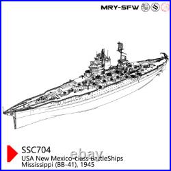 Pre-Sale 1/350 USS New Mexico Class Mississippi BB-41 1945 Battleship