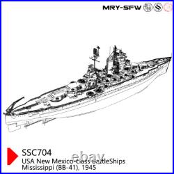 Pre-Sale 1/350 USS New Mexico Class Mississippi BB-41 1945 Battleship