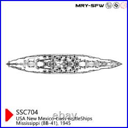 Pre-Sale 1/350 USS New Mexico Class Mississippi BB-41 1945 Battleship