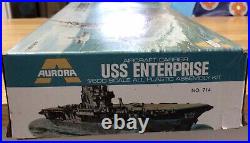 RARE Vintage Aircraft Carrier USS Enterprise 1/600 Scale 1972 WWII Carrier RARE