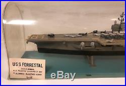RARE Vintage Aurora USS Forrestal Aircraft Carrier 1/600 Store Display Model Kit