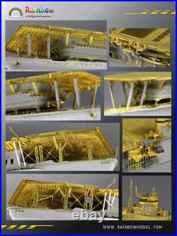 Rainbow PE 1/700 IJN Aircraft carrier Akagi upgraded set for Fujimi RB7099