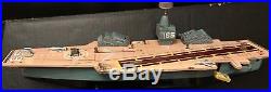 Rare 1950's Marx 20Inch Tin Aircraft Carrier Battery Operated Multi Action Works
