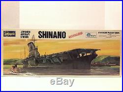 Rare Hasegawa 1/450 Scale Shinano Motorized Japanese Aircraft Carrier Model Kit