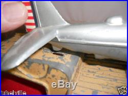 Rare Hubley aircraft carrier with plane rare