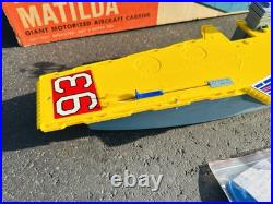 Rare! Remco Battery Operated Mighty Matilda Motorized Aircraft Carrier