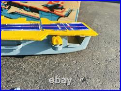 Rare! Remco Battery Operated Mighty Matilda Motorized Aircraft Carrier