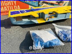 Rare! Remco Battery Operated Mighty Matilda Motorized Aircraft Carrier