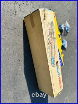 Rare! Remco Battery Operated Mighty Matilda Motorized Aircraft Carrier