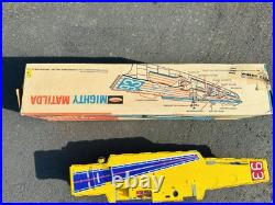 Rare! Remco Battery Operated Mighty Matilda Motorized Aircraft Carrier