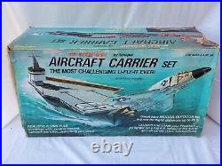 Rare Vtg 1974 U-Fly-It Aircraft Carrier Set Uss Enterprise Toy Set Mib