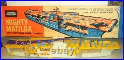 Remco Vintage 1960s Mighty Matilda Aircraft Carrier Works W Box figures Marx Era