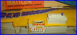 Remco Vintage 1960s Mighty Matilda Aircraft Carrier Works W Box figures Marx Era