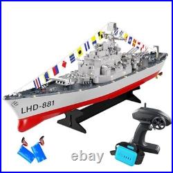 Remote Control Warship Aircraft Carrier Battleship with 2 Batteries & Controller