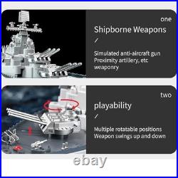 Remote Control Warship Aircraft Carrier Battleship with 2 Batteries & Controller