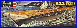 Revell 1530 USS Essex Aircraft Carrier Vintage Model Kit H353-300, Complete
