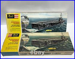 Revell Picture Fleet U. S. S. Ranger 1500 Model Kits x2 Incomplete Parts