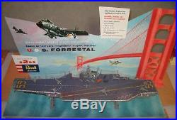 Revell USS Forrestal Aircraft Carrier Factory Built Store Display withBox 1957