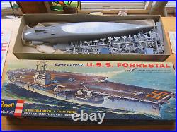 Revell USS Forrestal Aircraft Carrier Model Kit Unassembled in original box