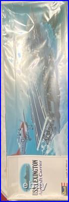 Revell USS Lexington Aircraft Carrier Model Kit 20 Unassembled H-444 with Stand