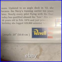 Revell USS Lexington Aircraft Carrier Model Kit 20 Unassembled H-444 with Stand