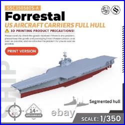 SSC350580S-A 1/350 Military Model Kit USN Forrestal Aircraft Carriers Full Hull