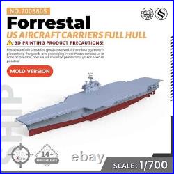 SSC700580S 1/700 Military Model Kit USN Forrestal Aircraft Carriers Full Hull