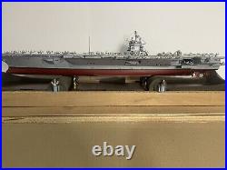 Scale Model USS Enterprise CVN-65 Aircraft Carrier Museum Very Detail 32 long