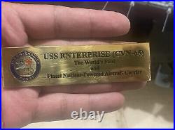 Scale Model USS Enterprise CVN-65 Aircraft Carrier Museum Very Detail 32 long