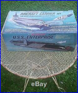 Schaper U-Fly-It Aircraft Carrier Play Set USS Enterprise. Not complete