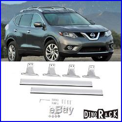 Silver Aluminum Roof Rack Cross Bar Luggage Carrier Rail For 14-16 Rogue X-Trail