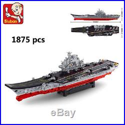 Sluban Chinese LiaoNing NO. Aircraft Carrier Group Building Block Toy Fit LEGO