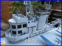 Superb U. S. Navy Aircraft Carrier RC Model Boat (Restoration Project)