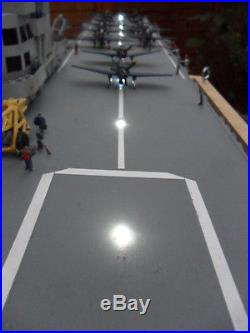 Superb U. S. Navy Aircraft Carrier RC Model Boat (Restoration Project)