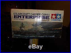 Tamiya 1/350 Scale Enterprise U. S. Aircraft Carrier Cvn65 Kit No 7307
