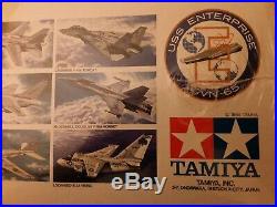 TAMIYA 1/350 U. S. S. ENTERPRISE CVN 65 AIRCRAFT CARRIER KIT NO 78007 Vintage 1984